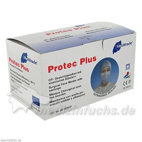 OP-Gesichtsmaske mit Gummiband+Nasenbügel grün, 50 ST – PZN 2244605 из Германии