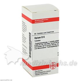 OPIUM D 6, 80 ST – PZN 2634499 из Германии
