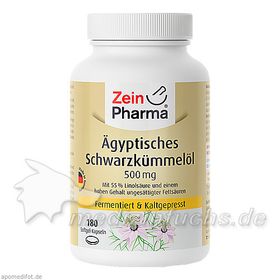 Ägyptisches Schwarzkümmelöl Kapseln 500mg, 180 ST – PZN 3074766 из Германии