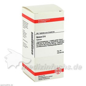 OPIUM D 6, 200 ST – PZN 4230406 из Германии