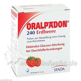 Oralpädon 240 Erdbeere Beutel, 10 ST – PZN 7394048 из Германии