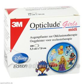 Opticlude 3M Disney Girls midi, 100 ST – PZN 7588396 из Германии