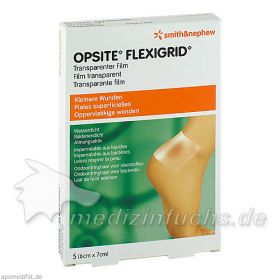 OpSite Flexigrid 6x7cm transp. wasserd. Verb. ster, 5 ST – PZN 81725 из Германии