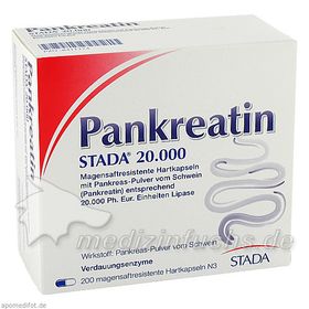 Pankreatin STADA 20.000, 200 ST – PZN 8411174 из Германии