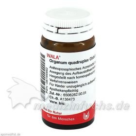 ORGANUM QUADRUPLEX, 20 G – PZN 8786862 из Германии