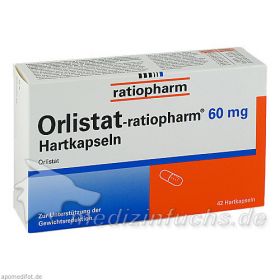 Orlistat-ratiopharm 60 mg Hartkapseln, 42 ST – PZN 8845398 из Германии
