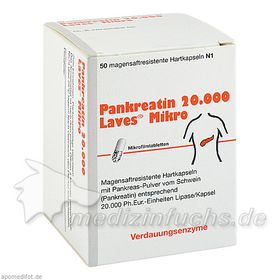 PANKREATIN 20000 LAVES MIKRO, 50 ST – PZN 9385800 из Германии