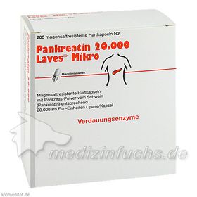 PANKREATIN 20000 LAVES MIKRO, 200 ST – PZN 9385823 из Германии