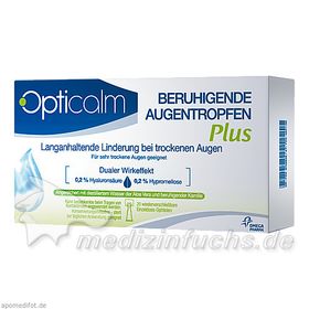 Opticalm Beruhigende Augentropfen Plus, 20X0.5 ML – PZN 9758626 из Германии