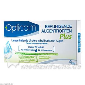 Opticalm Beruhigende Augentropfen Plus, 10X0.5 ML – PZN 9928991 из Германии