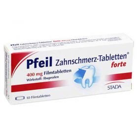 Pfeil Zahnschmerz-Tabletten forte 400mg (10 stk) – PZN 410554 из Германии
