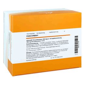Pascorbin 750 mg Ascorbinsäure/5ml iniecto -lösung (100X5 ml) – PZN 581273 из Германии