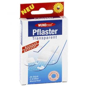 Pflaster transparent wasserfest 4 Grössen (20 stk) – PZN 3694339 из Германии