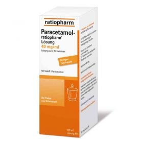 Paracetamol-ratiopharm 40mg/ml Lösung zum Einnehmen (100 ml) – PZN 7263487 из Германии