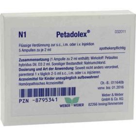 Petadolex Ampullen (5X2 ml) – PZN 8795341 из Германии
