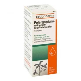 Pelargonium-ratiopharm Bronchialtropfen (50 ml) – PZN 10128296 из Германии