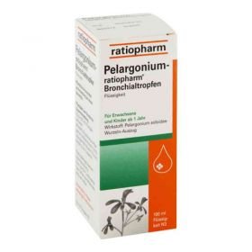 Pelargonium-ratiopharm Bronchialtropfen (100 ml) – PZN 10128304 из Германии