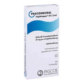 Pasconeural Injektopas 2% Ampullen 2 ml (10 stk) – PZN 11170001 из Германии