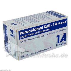 Paracetamol Saft - 1 A Pharma, 100 ML – PZN 1970485 из Германии