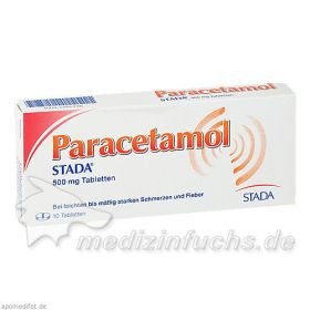 Paracetamol STADA 500mg Tabletten, 10 ST – PZN 3366196 из Германии