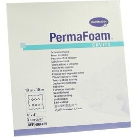 PermaFoam Cavity Schaumverband 10x10cm, 3 ST – PZN 3446067 из Германии