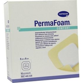 PermaFoam Comfort Schaumverband 8x8cm, 10 ST – PZN 3446222 из Германии