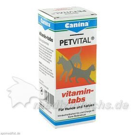 PETVITAL VITAMIN TABS VET, 50 ST – PZN 4315798 из Германии