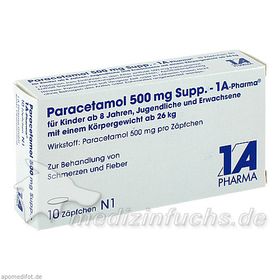 Paracetamol 500mg Supp. - 1 A-Pharma, 10 ST – PZN 4478193 из Германии