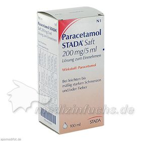 Paracetamol STADA Saft 200mg/5ml Lösung z Einnehm, 100 ML – PZN 4525857 из Германии
