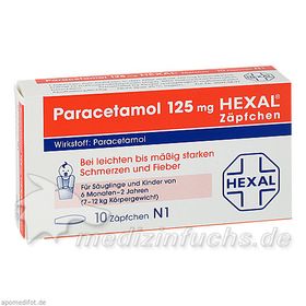 Paracetamol 125 Hexal Zaepfchen, 10 ST – PZN 7524663 из Германии