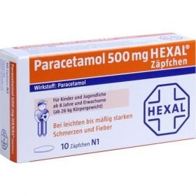 Paracetamol 500 Hexal Zaepfchen, 10 ST – PZN 7524692 из Германии