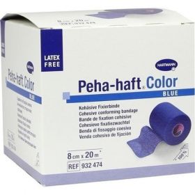 Peha-haft Color Fixierbinde latexfrei 8cmx20m blau, 1 ST – PZN 8886546 из Германии