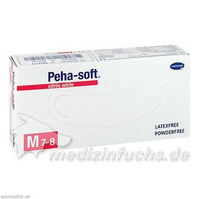 Peha-soft nitrile white Unters.handsch. M unst.pfr, 100 ST – PZN 9339036 из Германии