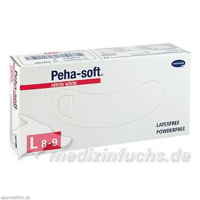 Peha-soft nitrile white Unters.handsch. L unst.pfr, 100 ST – PZN 9339042 из Германии