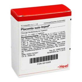 Placenta Suis Injeel Ampullen (10 stk) – PZN 815009 из Германии
