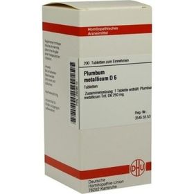 Plumbum Met. D 6 Tabletten (200 stk) – PZN 2929510 из Германии