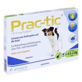 Prac tic für kleine Hunde 4,5-11 kg Einzeldosispipetten  (3 stk) – PZN 3985806 из Германии