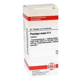 Plantago Major D 4 Tabletten (80 stk) – PZN 4232256 из Германии