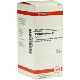 Plumbum Aceticum D 6 Tabletten (200 stk) – PZN 4232440 из Германии