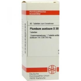Plumbum Aceticum D 30 Tabletten (80 stk) – PZN 7177687 из Германии