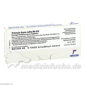 PRIMULA AUR CUL RH D 3, 8X1 ML – PZN 1619078 из Германии