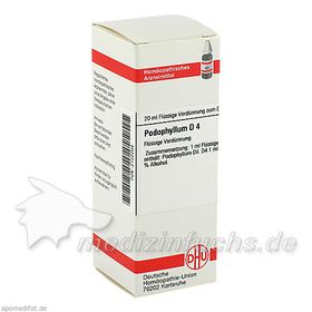 PODOPHYLLUM D 4, 20 ML – PZN 2122204 из Германии