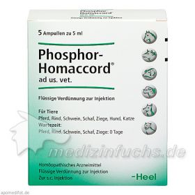 PHOSPHOR HOMACCORD ad us.vet.Ampullen, 5 ST – PZN 2585097 из Германии