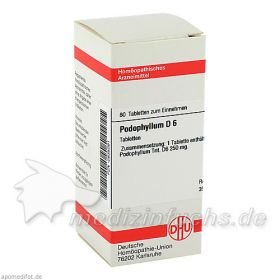 PODOPHYLLUM D 6, 80 ST – PZN 2635091 из Германии