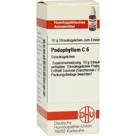 PODOPHYLLUM C 6, 10 G – PZN 4232581 из Германии