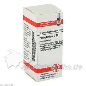 PODOPHYLLUM C30, 10 G – PZN 4232598 из Германии