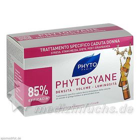 PHYTO PHYTOCYANE Kur Haarausfall, 12X7.5 ML – PZN 4539463 из Германии