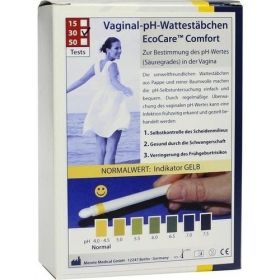 pH-EcoCare Comfort Vaginal pH Wattestäbchen, 30 ST – PZN 6473225 из Германии