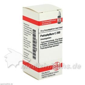 PODOPHYLLUM C200, 10 G – PZN 7177813 из Германии