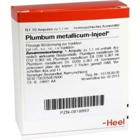 PLUMBUM MET INJ, 10 ST – PZN 818893 из Германии